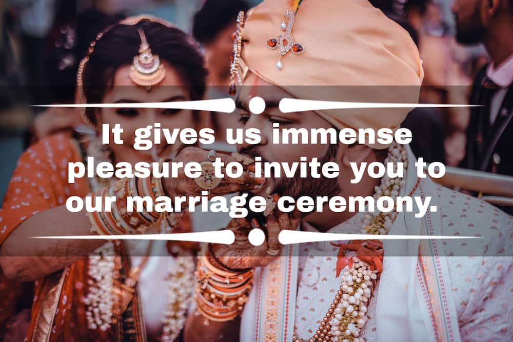 Unique Indian wedding invitation wording