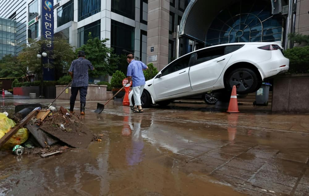 Rainfall that caused flooding in Seoul over Monday and Tuesday was the heaviest the country had seen in 80 years