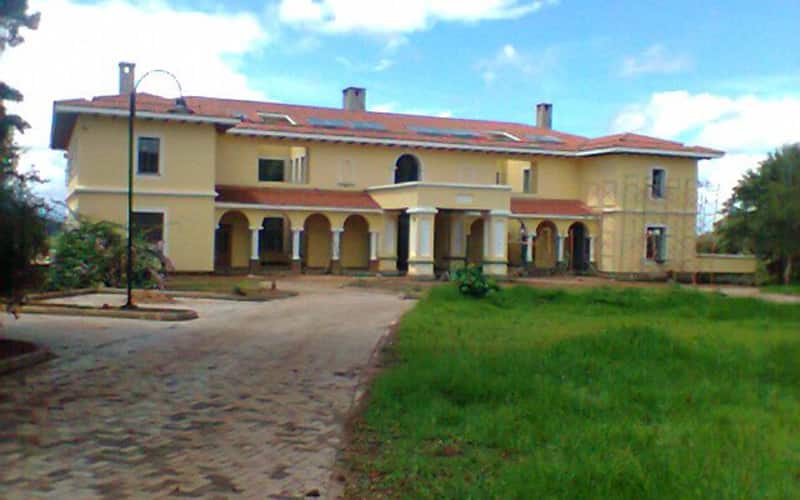 Mwai Kibaki's Mweiga house.