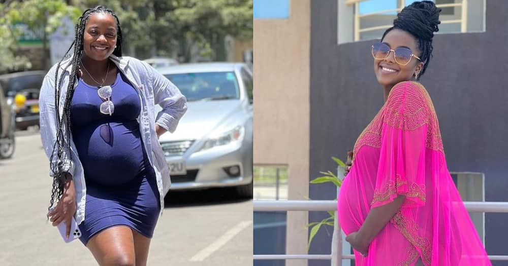 Jackie Matubia is heavily pregnant.