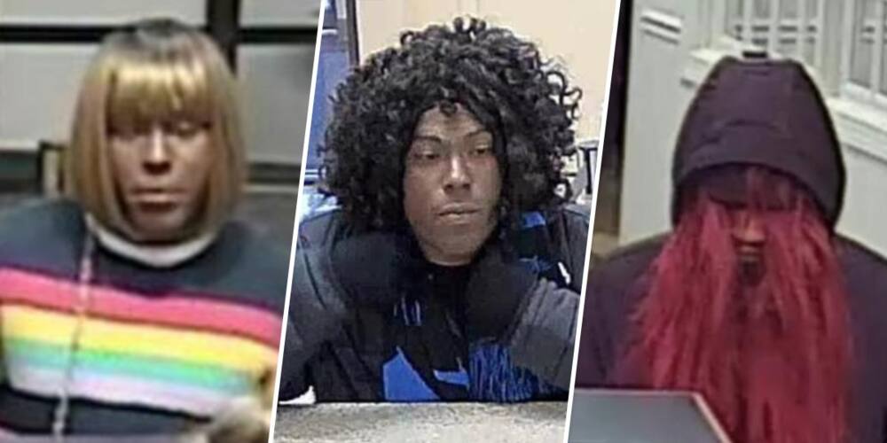 Detectives pursue man who has robbed several banks while wearing colourful wigs