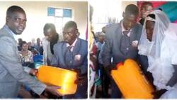 Bride and Groom Get Empty Jerrycan as Wedding Gift, Video Causes Stir: "The Wife is Surprised"