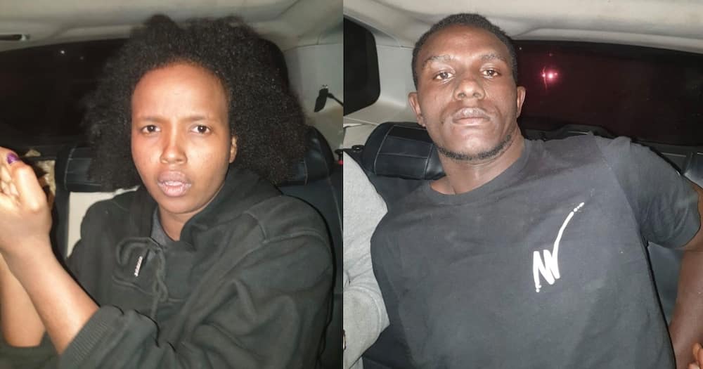 Jackson Njogu(r)and her lover Hafsa(l) are the main suspects in the kidnapping of a Kamukunji businesswoman.