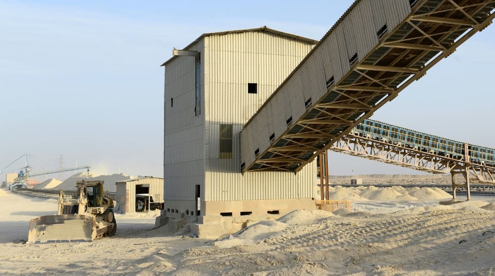 A phosphate facility operated by Morocco's state-owned OCP near Laayoune in the disputed Western Sahara