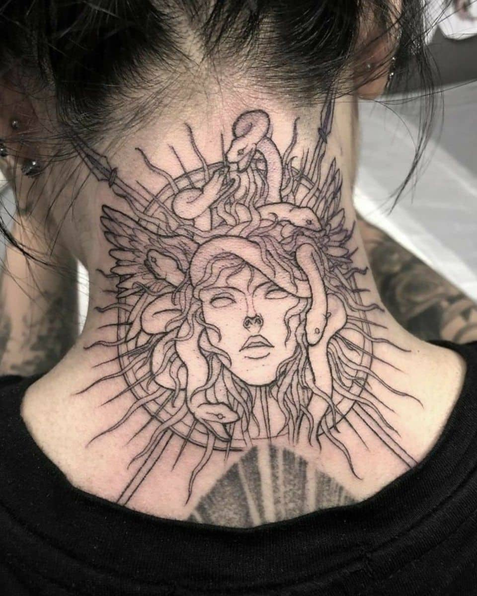 neck tattoos for females