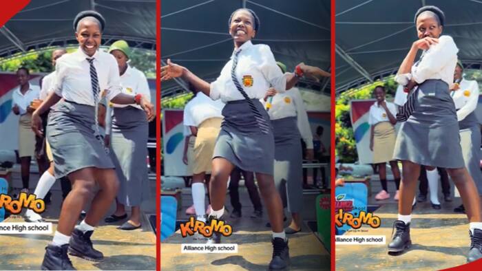 Alliance High School Girl Impresses with Energetic Moves During Fun Dance-off