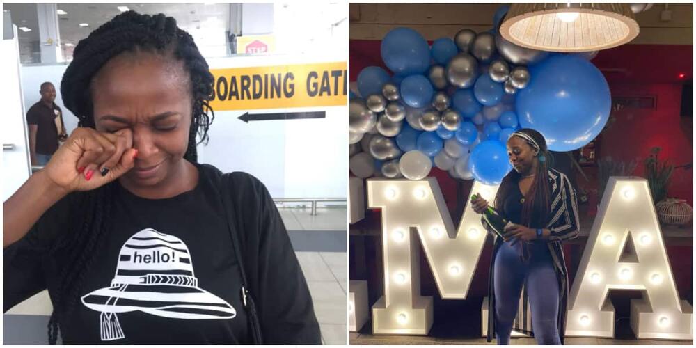 Joy as a Nigerian lady highlights her five years of achievements after leaving Nigeria for the UK.Photo Credit: LinkedIn/Georgia Akuwudike.
