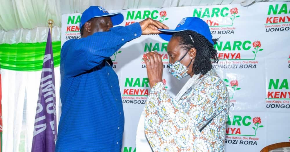Martha Karua vowed to drum up support for Raila's presidential bid.