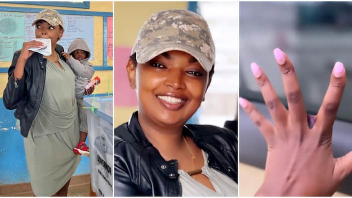 Elections in Kenya: Karen Nyamu Casts Her Vote while Holding Adorable Son