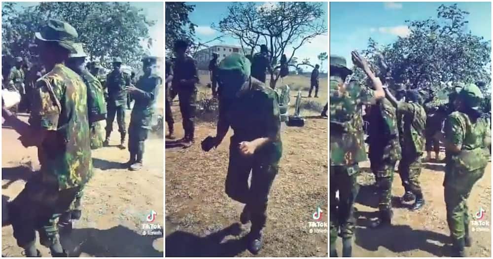 They also joined the viral Vaida dance challenge. Photo: National Police Service- Kenya.