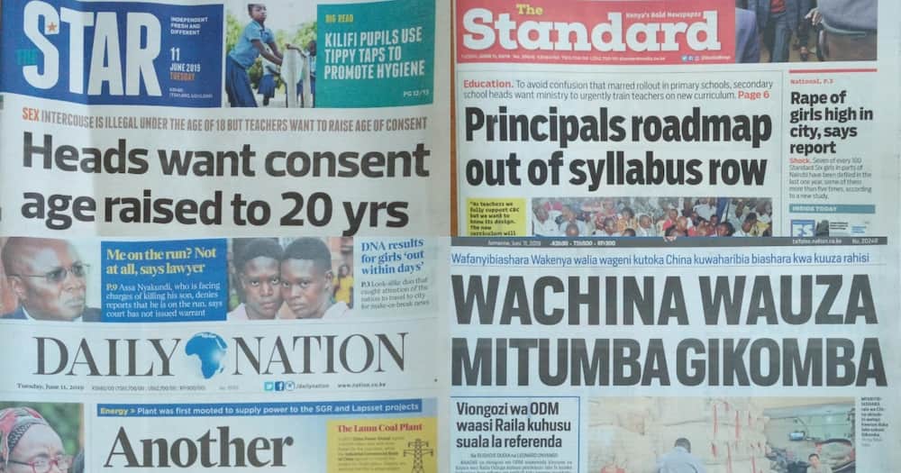 Kenyan newspapers review for June 11: US to send expert detectives in Kenya to help fight thievery