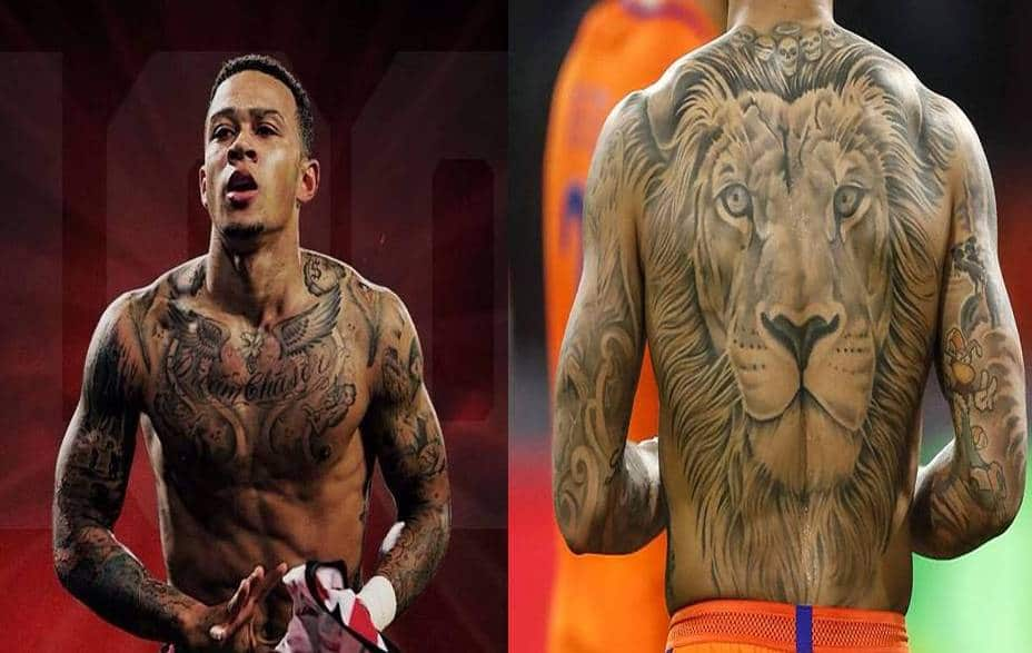 Memphis Depay Tattoo  Memphis depay tattoo, Memphis depay