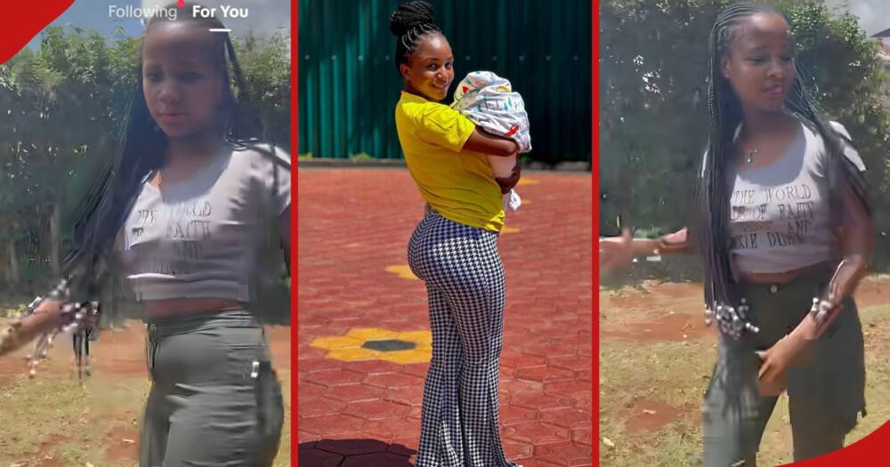Carol Sonnie jumped on the same trend as her ex's lover Ruth K and displayed her body shape.