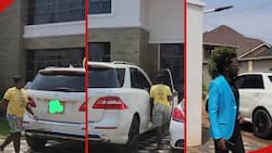 Kenyans Amazed by Diana Marua's Househelp Irene Driving Her Car as Bahati Watches: "Hizi Ndio Goals"