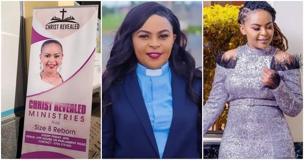 Size 8 is now running her own church. Photo: @Size8reborn.