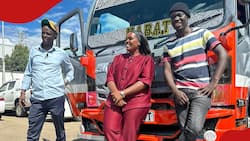 Njugush, Wife Celestine Ndida Purchase Super Metro Matatu Branded with Son's Name