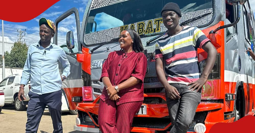 Njugush and his wife Celestine Ndinda have ventured into the matatu business together.