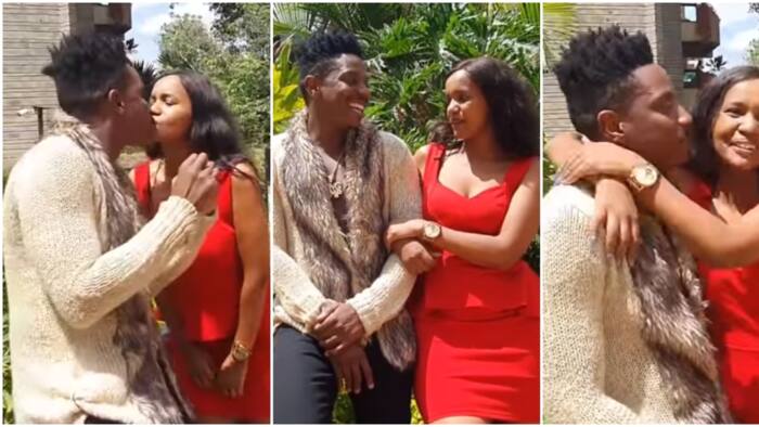 Eric Omondi, DJ Pierra Leave Fans Speculating after Sharing Kiss on Camera: "It's Hard Being Lynne"