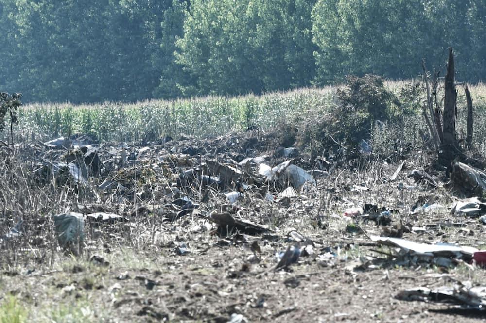 Villagers were forbidden from entering fields near the crash site until authorities could remove the wreckage and unexploded ammunition