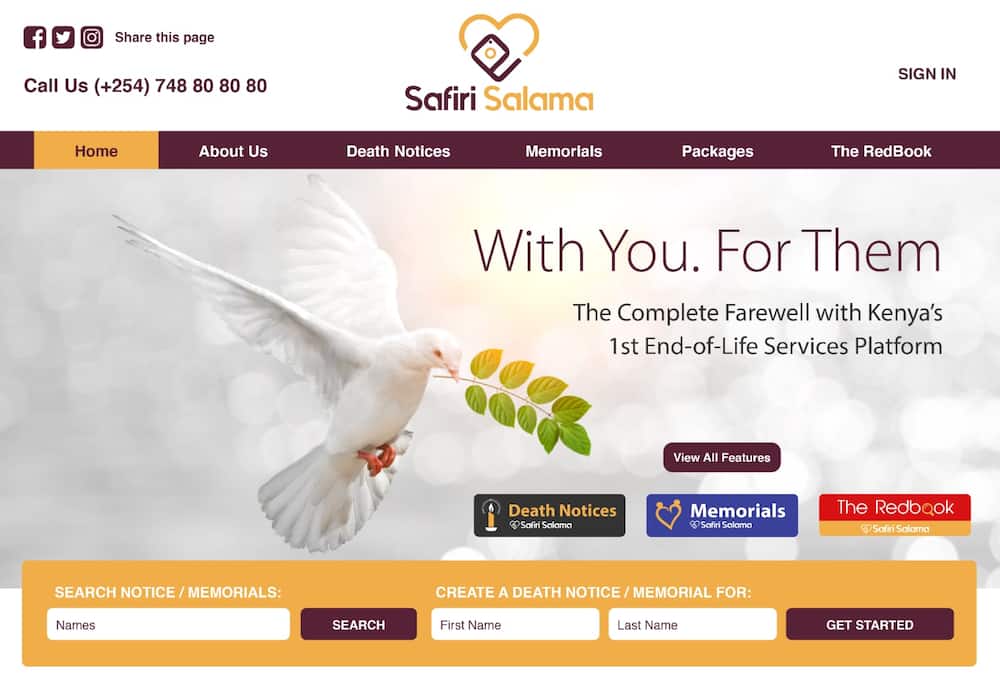 SafiriSalama death tech platform