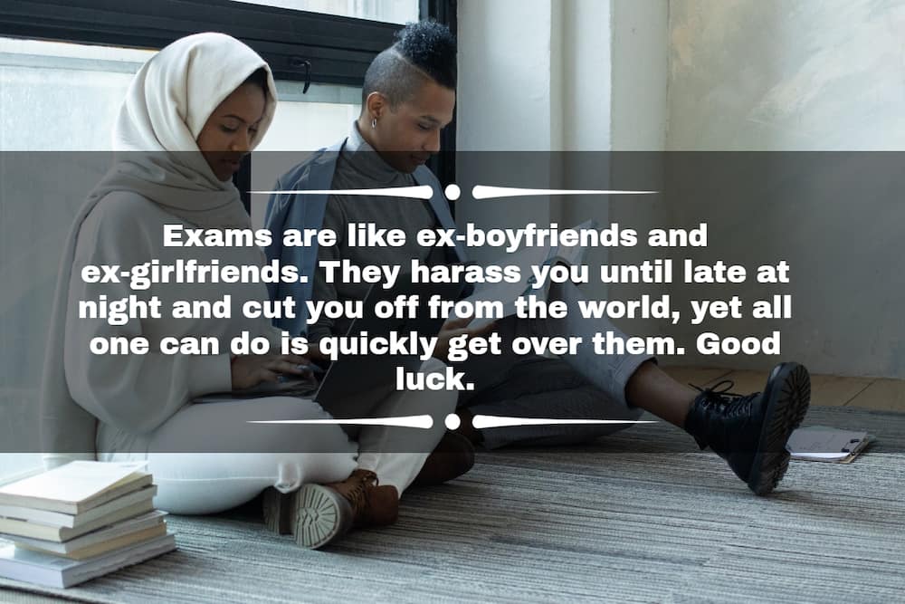 Funny exam wishes for boyfriend