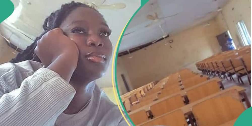 Girl discovers she's the only one studying her course Statistics in school