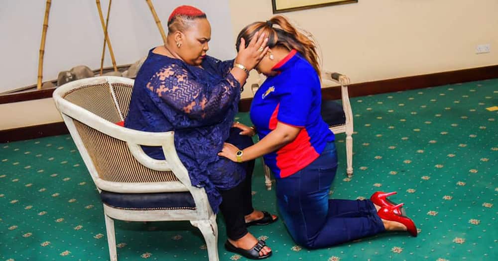Lucy Natasha elated after receiving word of prayer from her mother, pastor Esther Wanjiru