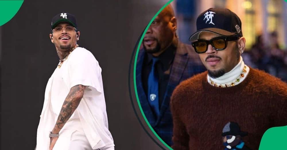 Chris Brown says his male fans should not break up with their girlfriends.