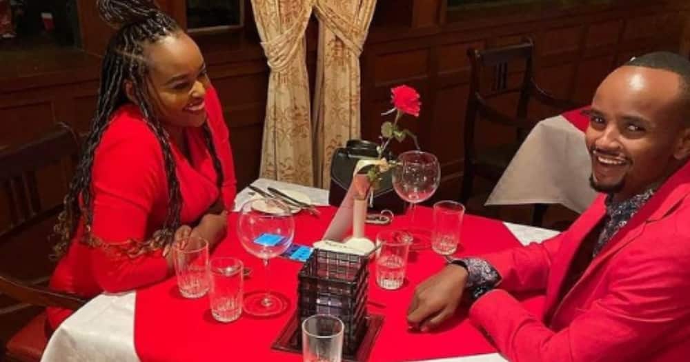 Milly and her hubby Kabi Wa Jesus during a Valentines Day date. Photo: Milly Wa Jesus.