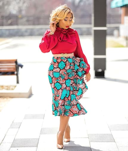 Latest Ankara skirt and blouse styles for trendy ladies - Tuko.co.ke