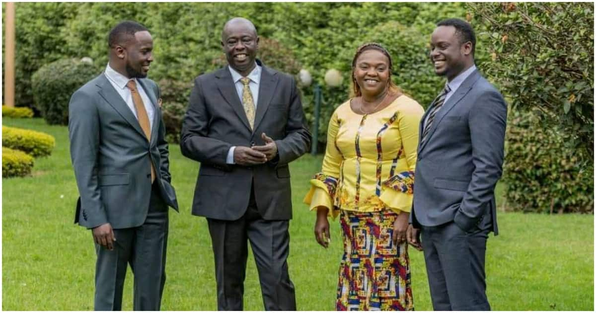 Rigathi Gachagua, Wife And Sons Dazzle In Flawless Outfits Ahead Of ...