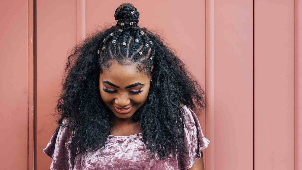 10 trendy half up half down hairstyles with weaves to try out 