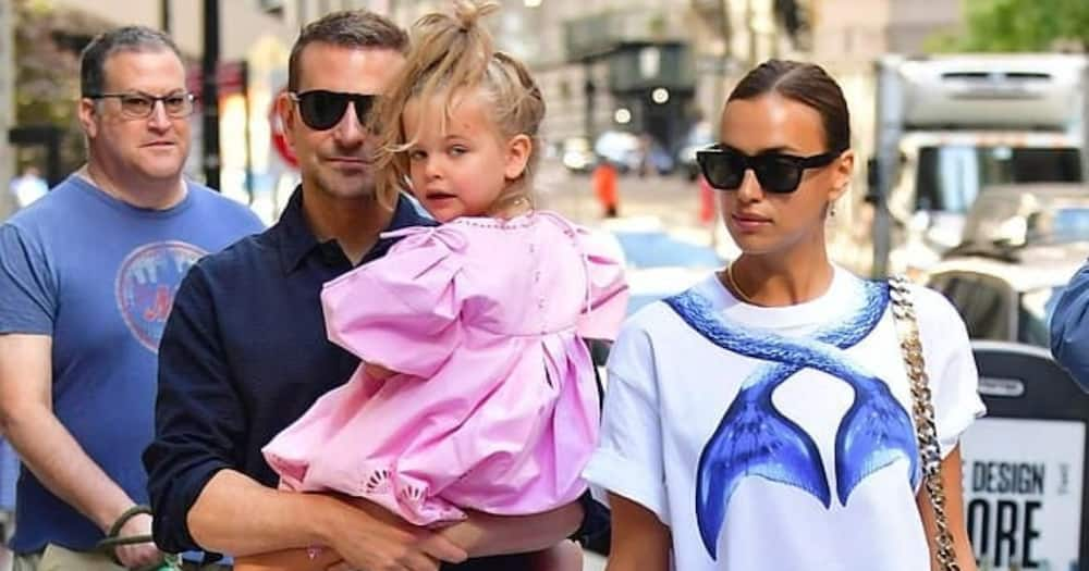 Irina Shayk was on a family outing with her daughter and ex-lover Bradley Cooper. Photo: Backgrid.