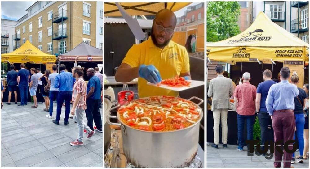 Azeez Olayide who owns a restaurant in London.