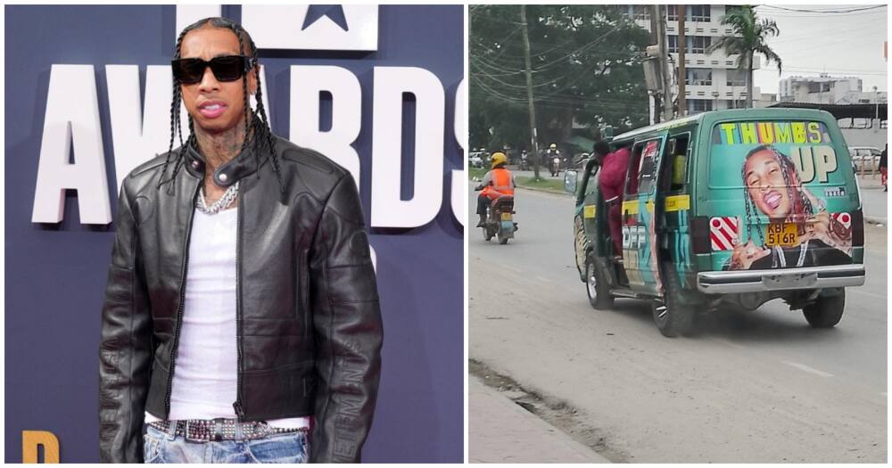Tyga wanted to know what the vehicle that drew his face is. Photo: Tyga/Threads.