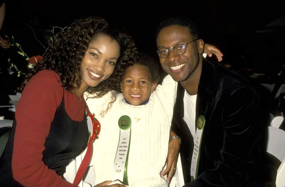 Garcelle Beauvais, her first husband Daniel Saunders, and son Oliver Saunders.