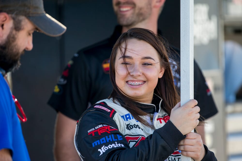 Gracie Trotter, NASCAR Drive for Diversity Combine at New Smyrna Speedway