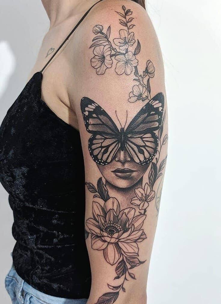 butterfly hand tattoos for girls