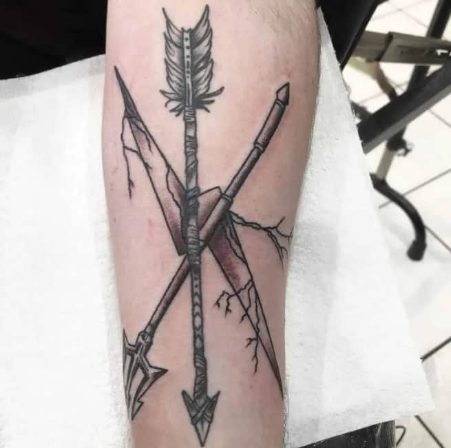 lightning storm tattoo