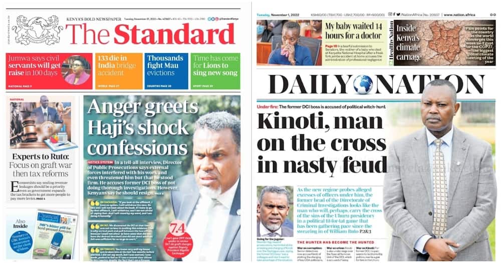 Kenyan Newspapers Review, November.