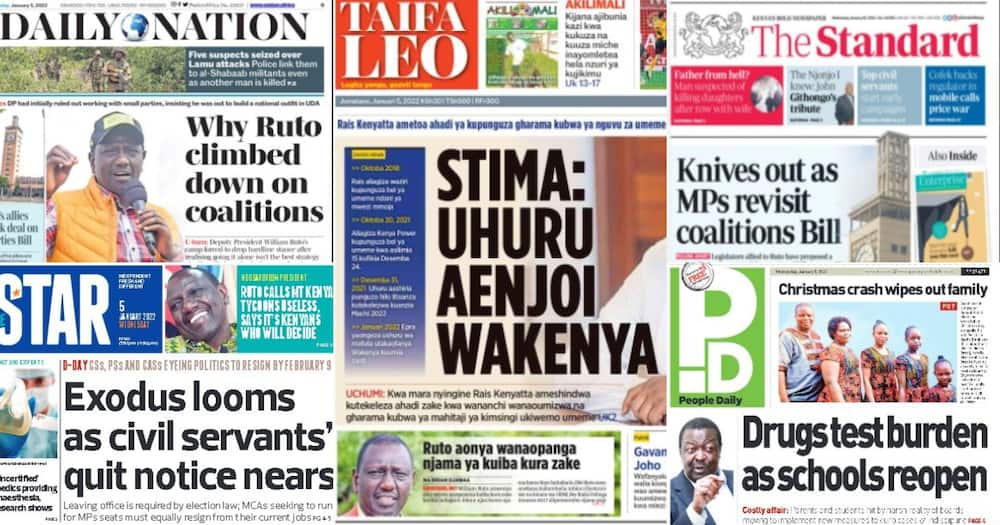 Kenyan Newspapers Review: Last Moments of 5 Members of Kisii Family Who Perished on Christmas