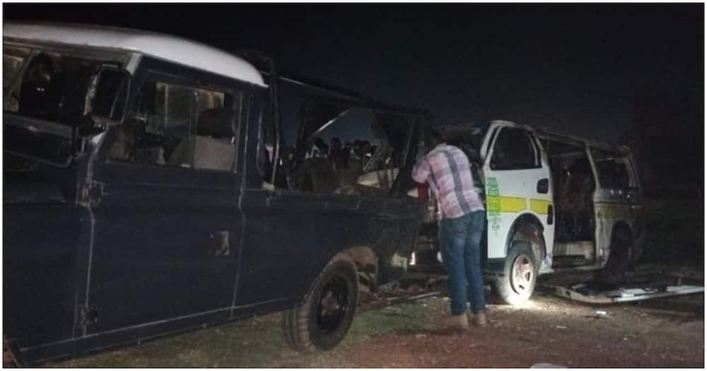 Scenes from the Kisumu accident. Photo: Nation.