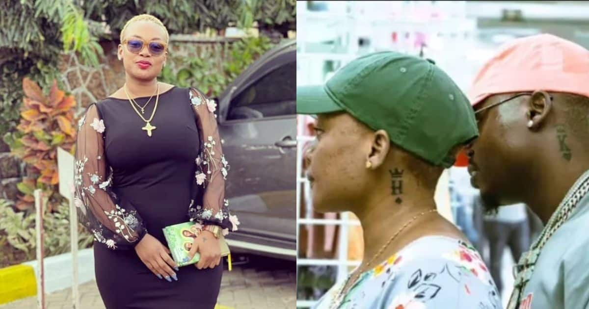 Harmonizes Ex Lover Kajala Finally Covers Tattoo Of Singers Initial Months After He Got Rid Of