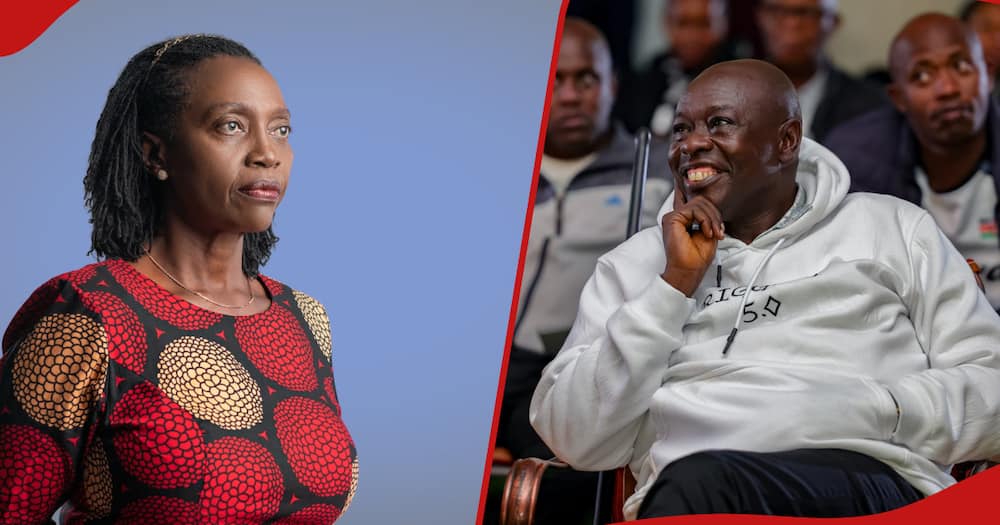 Martha Karua (left frame) has been invited for dialogue by Rigathi Gachagua (right frame).