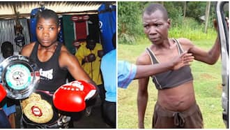 Kenyans Sympathise with Legendary Boxer Conjestina Achieng Who's Now Street Girl in Siaya