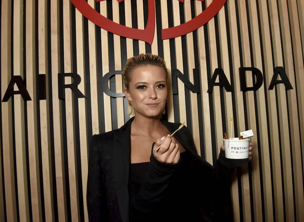 Olivia Bentley attends the launch of the Air Canada Poutinerie pop-up