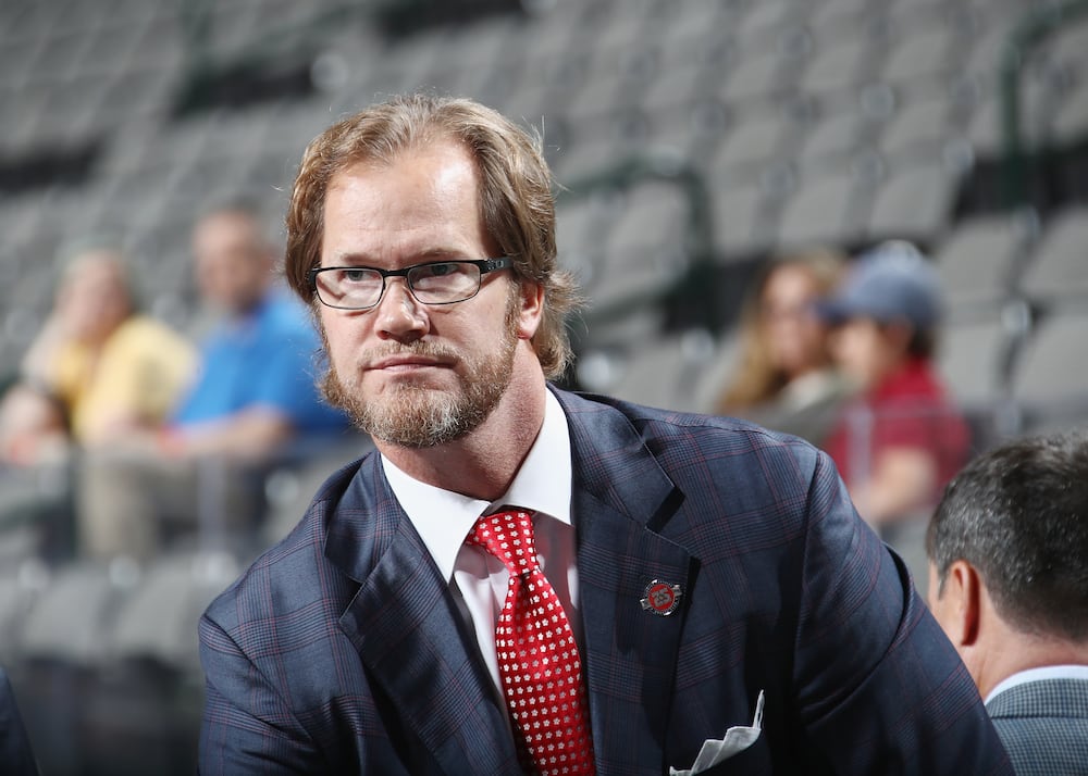 Chris Pronger of the Flroida Panthers attends the first round of the 2018 NHL Draft