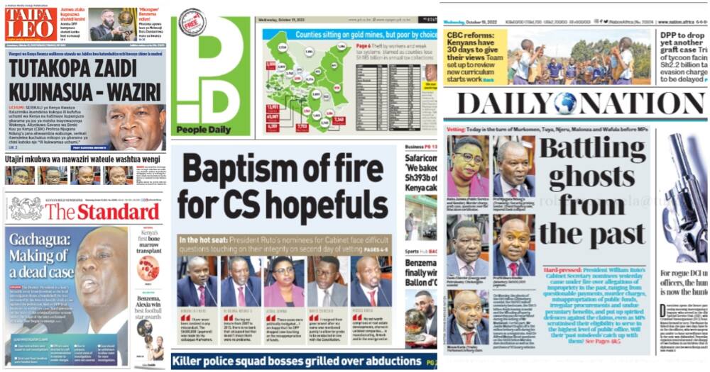 Kenyan newspapers today.