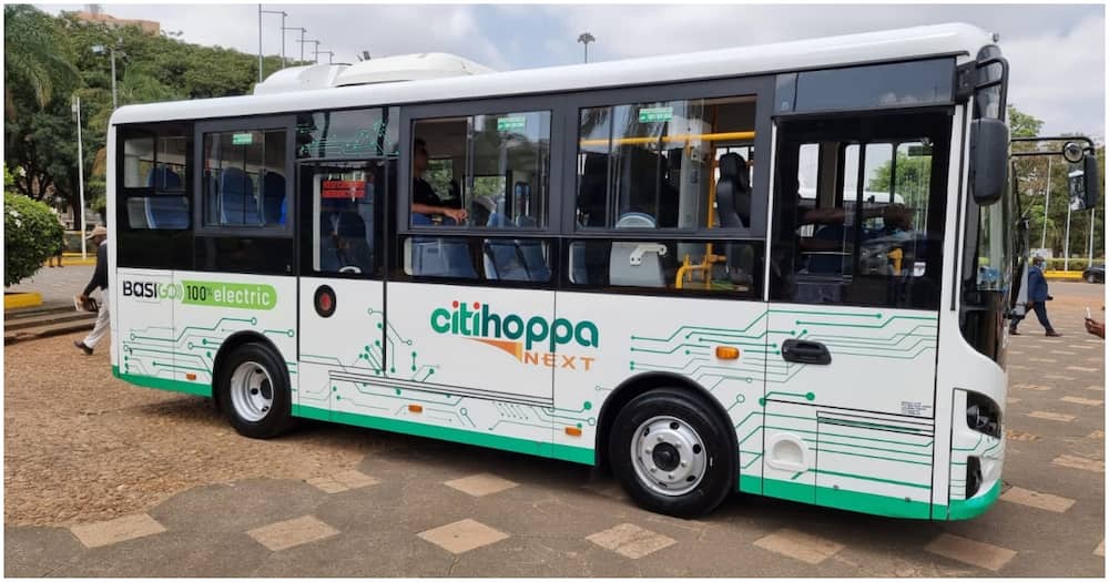 First CitiHoppa electric bus.