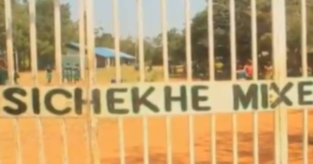 Sichekhe Primary School gate. Photo: NTV.